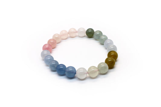 Soulgem Gradient Crystal Beads -Natural Quartz Crystal and Tourmaline