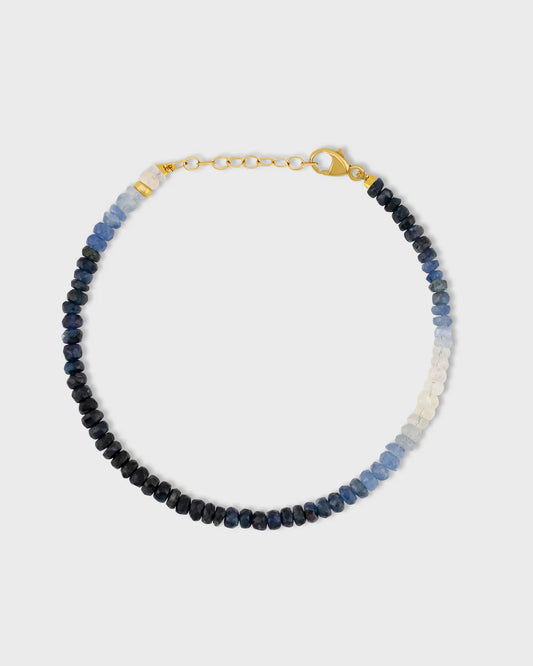 Soulgem® Arizona Ombre Blue Sapphire Charm Bracelet